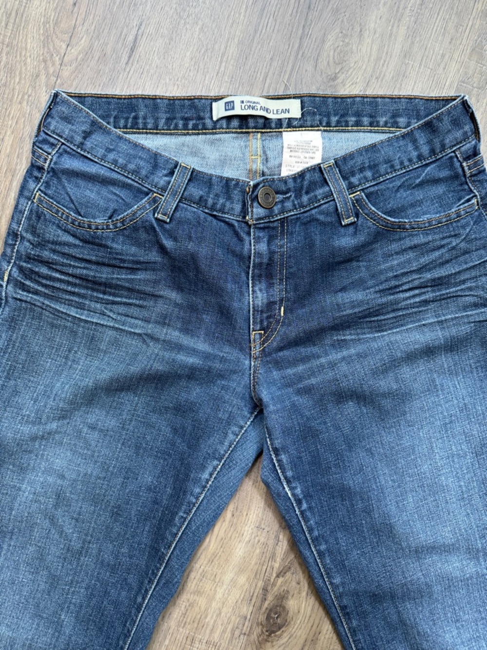 GAP Women's Bootcut Jeans in Faded Blue Denim